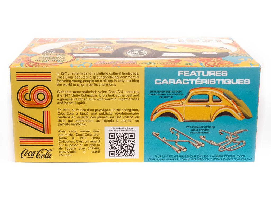 AMT Volkswagen Superbug 1971 Unity Graphics Plastic Model AMT1284 Molding Color 1/25 Coca-Cola