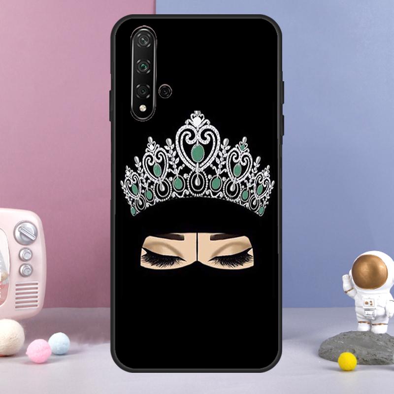 Islamic Arabic Hijab Girl For Huawei Nova Y60 Y61 Y70 Y72 Y73 Y90 Y91 9 10 SE 7i 8i 11i 12i P30 P40 Lite P60 Pro Case
