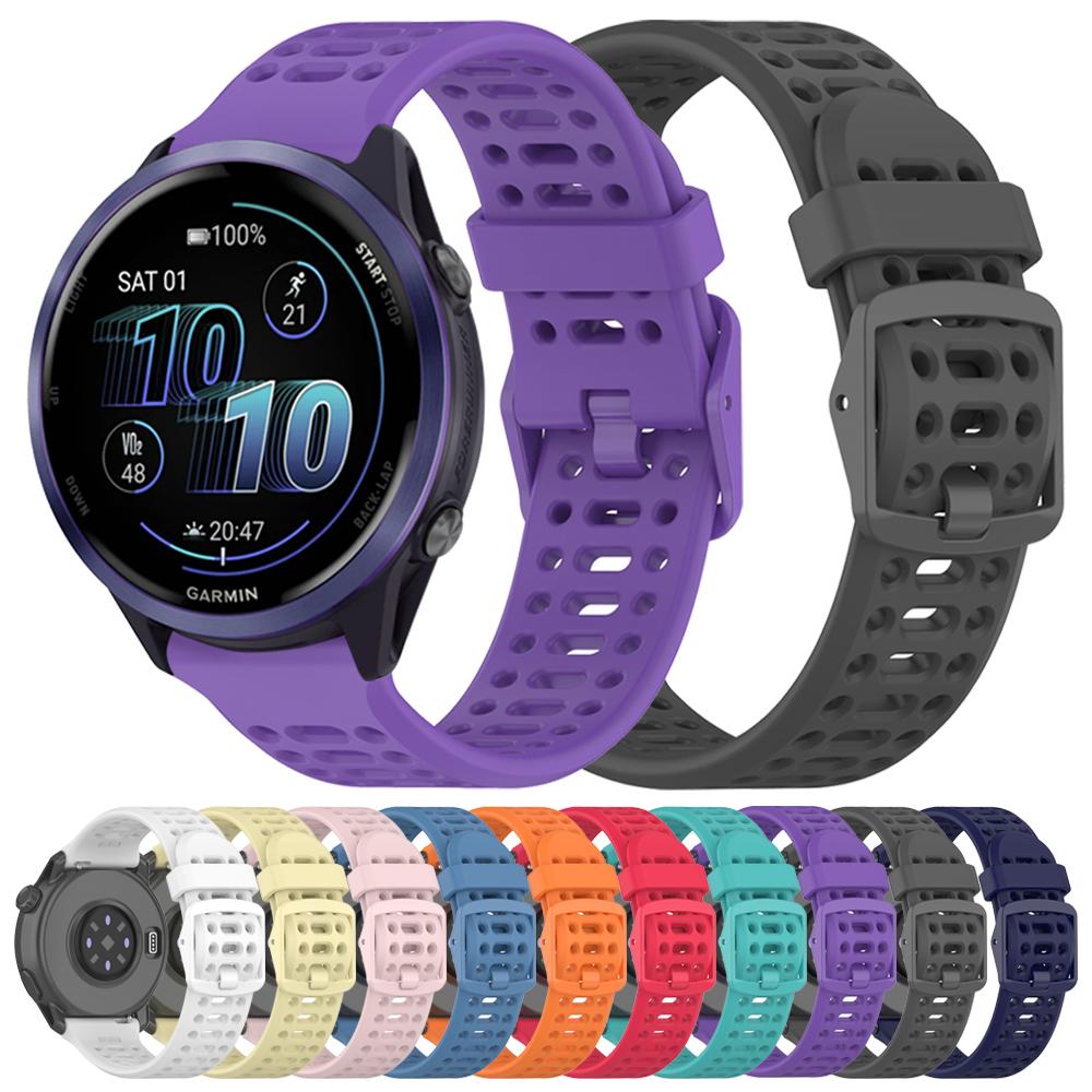 Silikonband für Garmin Forerunner 570 255 265 165 Sportarmband Vivoactive 4 5 6 Venu 3 sq 2Plus 20mm 22mm Armband Zubehör