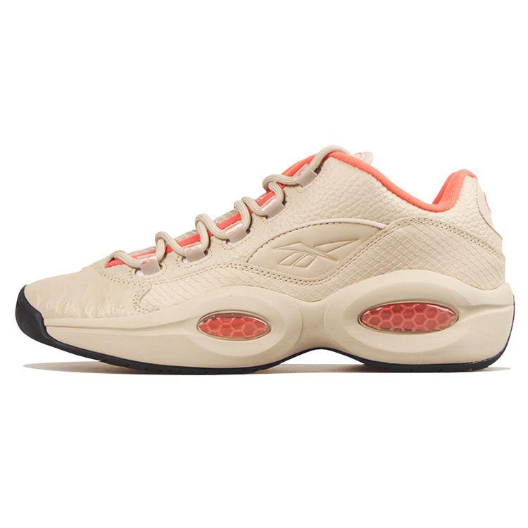 

Кроссовки унисекс Reebok Question Low из экзотической кожи светло-коричневые, современные, бежевые, ярко-оранжевые, EF3151