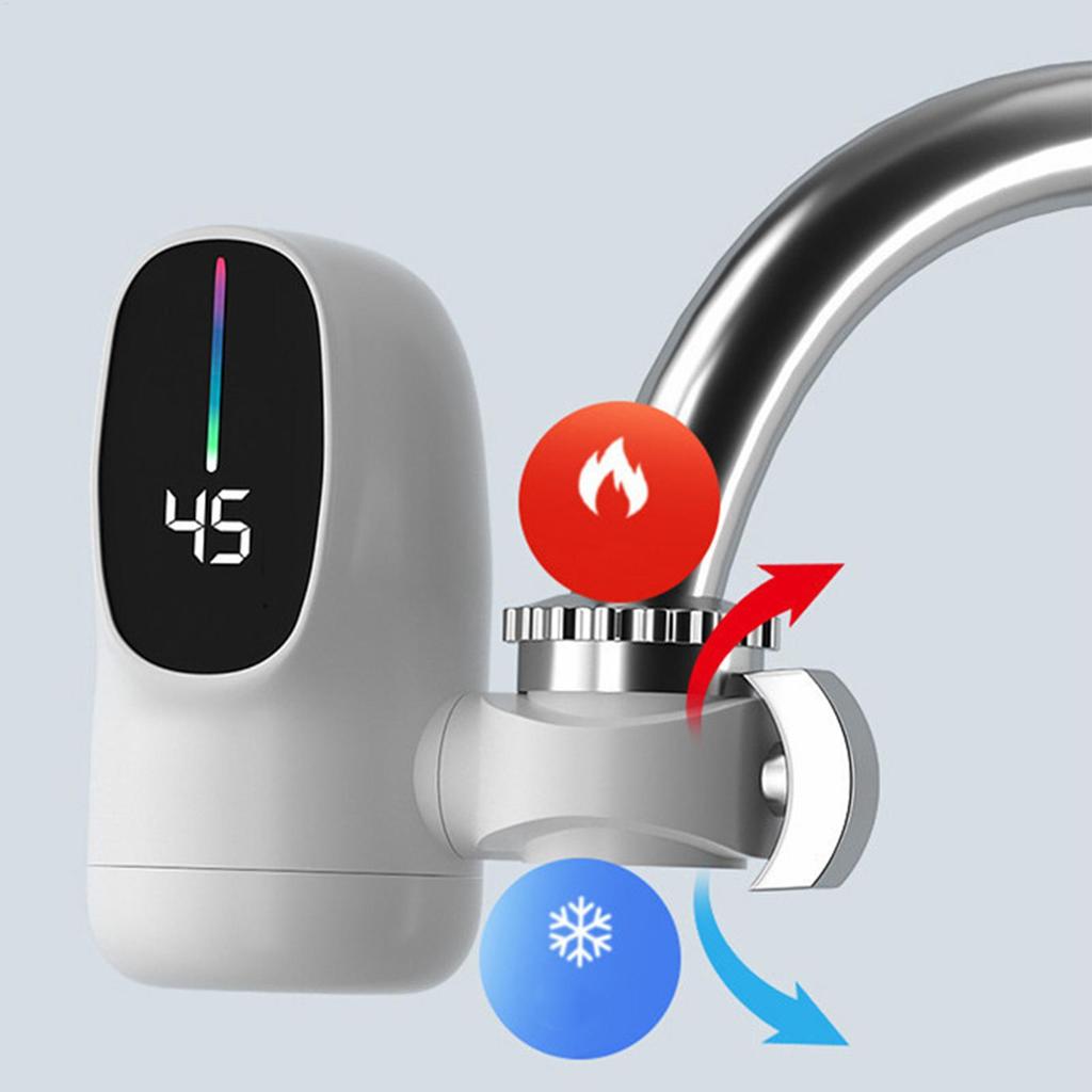Instant Electric Water Heater Faucet for Kitchen 3000W Tankless Fast Heating Tap Water Faucet with Temperature Display For EU/US