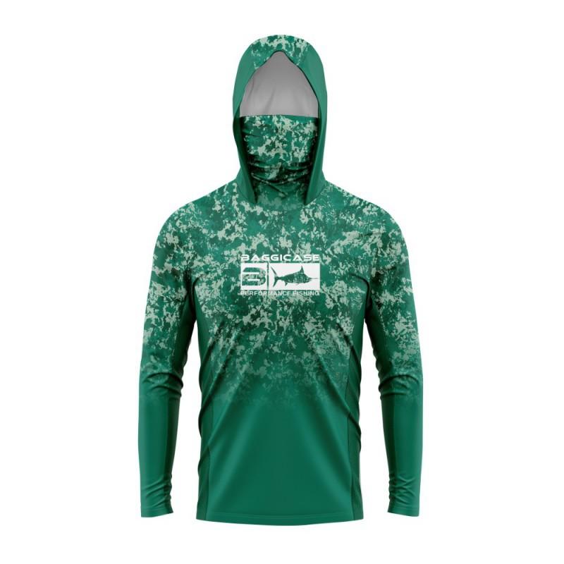 BAGGICASE Angelbekleidung Outdoor Sportbekleidung Mit Kapuze Maske Sonnenschutz Schnelltrocknend Atmungsaktiv