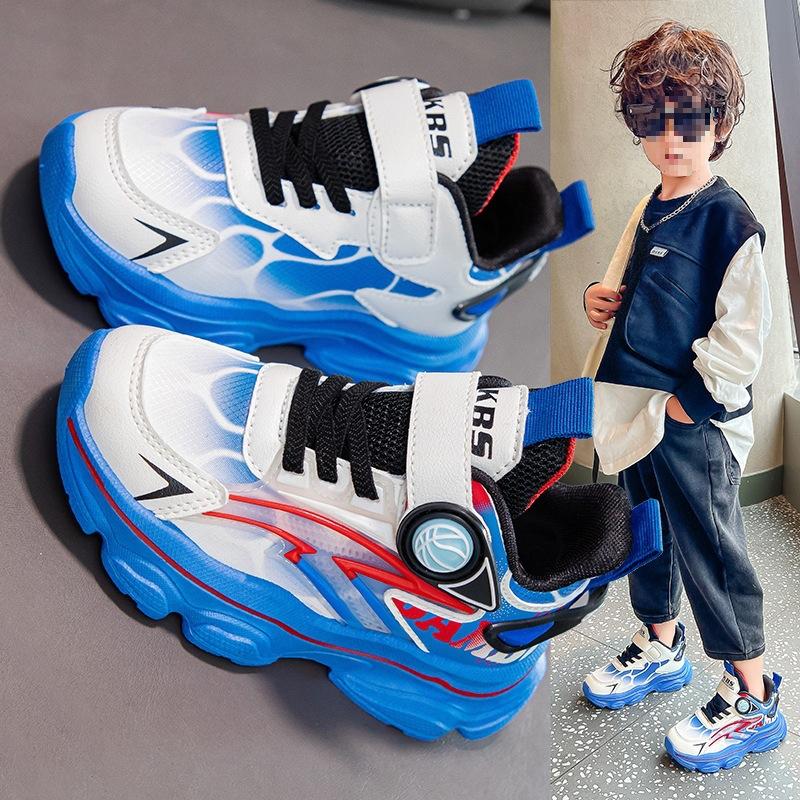 Big children's sports shoes new spring and autumn dad shoes in the trend Korean version 2025 running shoes soft sole boys fashion