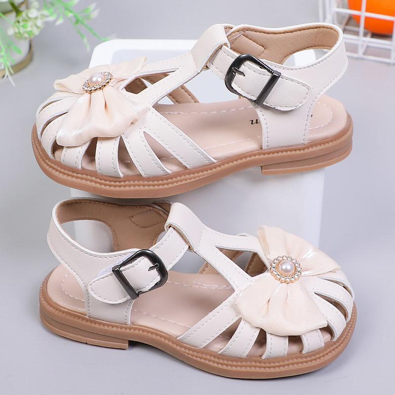 Baby Kids Bow Princess Sandals, Korean Soft Sole Summer Girls Shoes