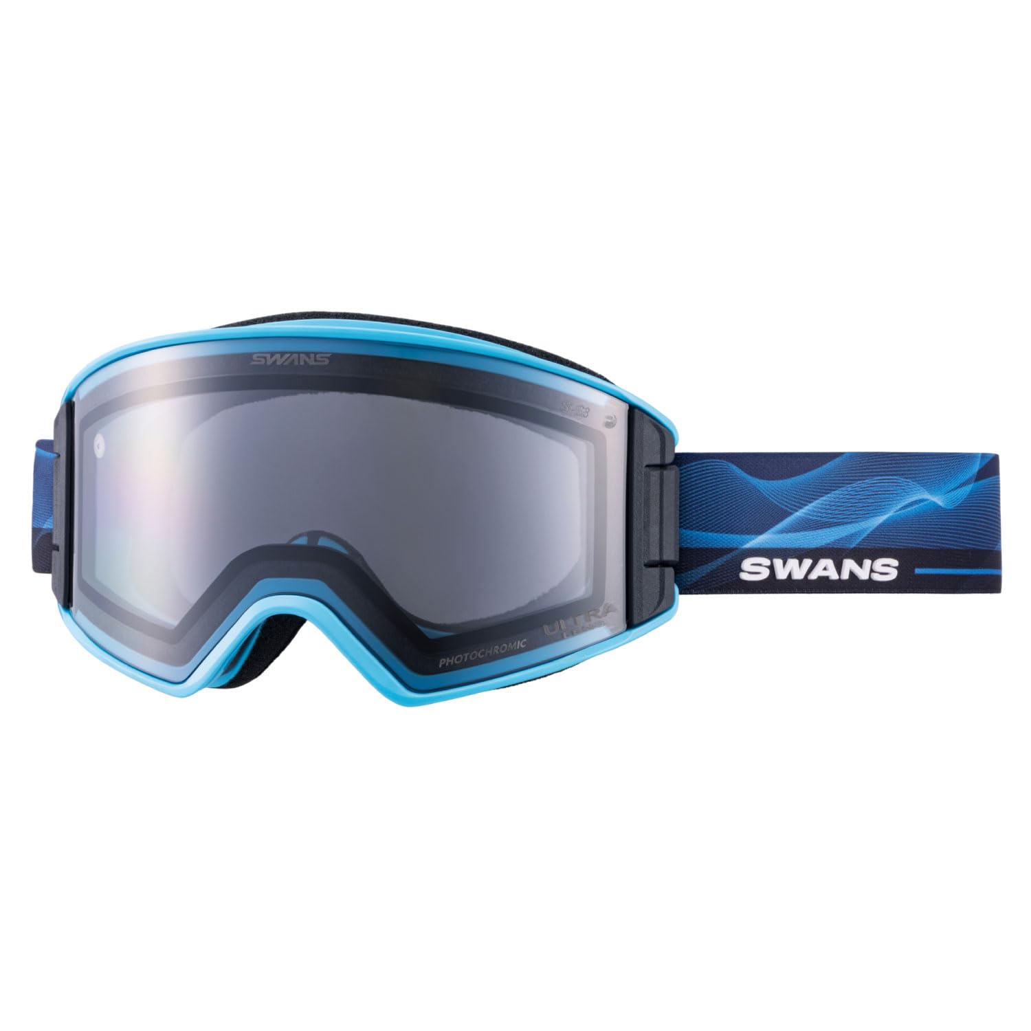 

Swans OUTBACK WBL Snow Made in Glasses Ultra Light Silver Mirror x Ultra Light Gray UV Glasses and OB-MDH-CU-LG Goggles, Japan, Anti-Fog, Compatible,
