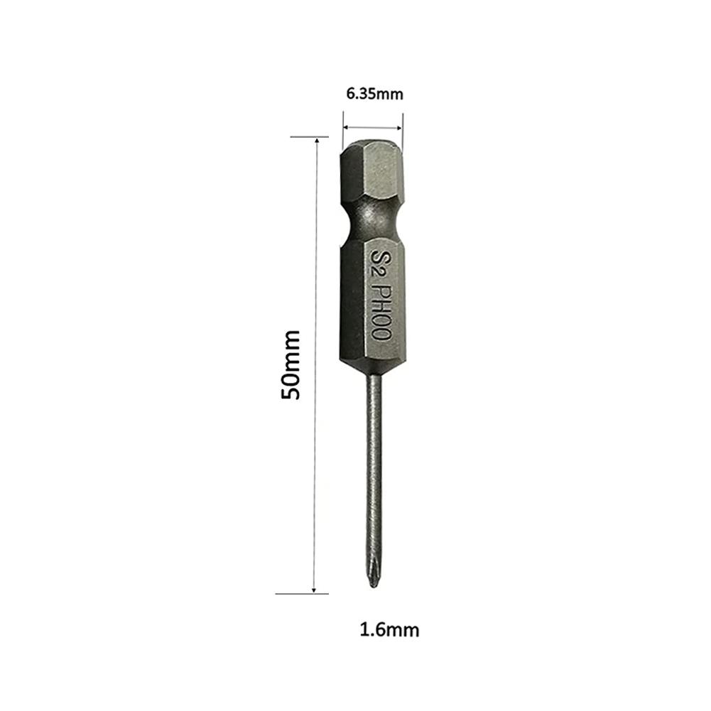 Screwdriver Bits PH1 PH2 4Pcs/set 50mm Alloy Steel