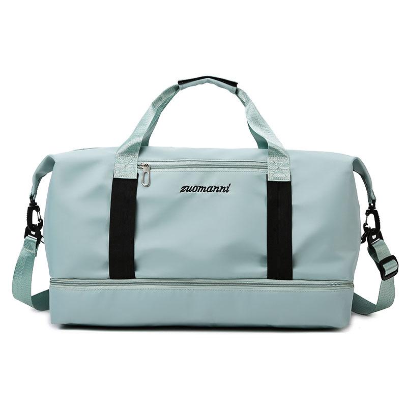 Sac De Voyage Léger Avec Compartiment Chaussures - 48 Cm, Imperméable, Bleu, Neuf