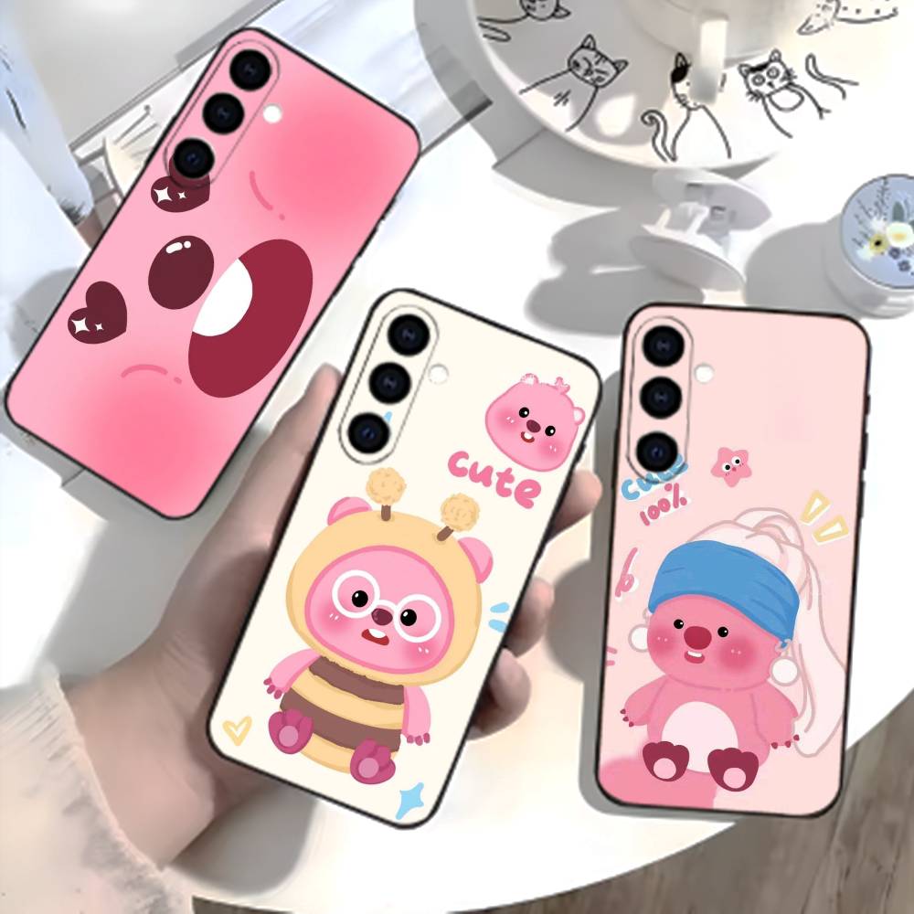 Süße Cartoon K-loopy Handyhülle Für Samsung Galaxy A73,A21s,A22,A31,A52,A53,A71,A41 Weiche Schwarze Hülle