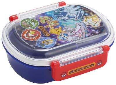 Fiambrera antibacteriana Skater Fluffy de 360 ml, Pokémon 22 para niños, fabricada en Japón, azul, para niños QAF2BAAG-A