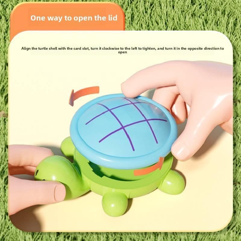Tortoise Magnetic Tic Tac Toe Game For Kids Educational Interactive Toy