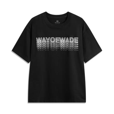 Li Ning Wade Series Sports Casual Simple Round Neck Pullover Short Sleeve T-Shirt Men Tops Black AHSV015-1