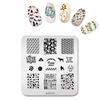 kads Roztomilé psí stopy Design nail art Razítko šablona Krása DIY Dekorační nástroje