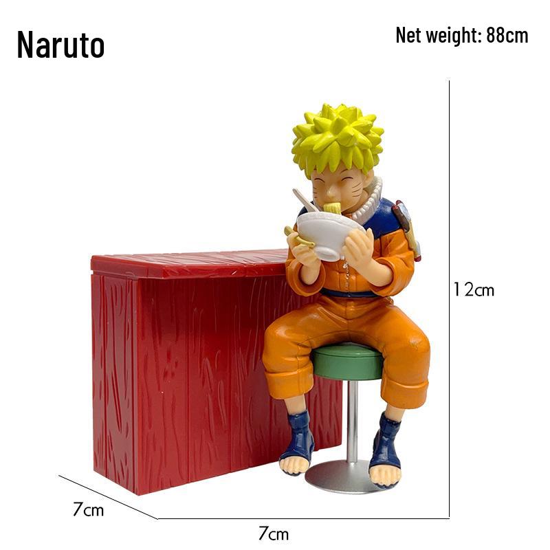 Фигурки Наруто и Ируки, едящих рамен - Модные аниме-украшения