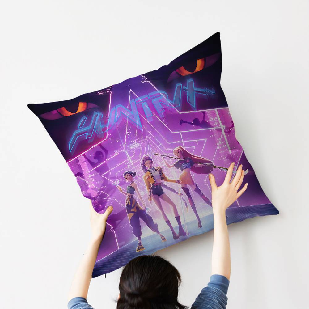 KPop D-Demon Hunters Maple Design Cushion Cover Happy Autumn Harvest decor Holiday Decorati Pillow Cover