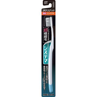 Systema Zahnbürste Compact, 3-reihig, Slim, 1 Zahnbürste "Gewöhnliche Parodontitis" Zahnbürsten Mit den Borstenspitzen leicht bürsten i