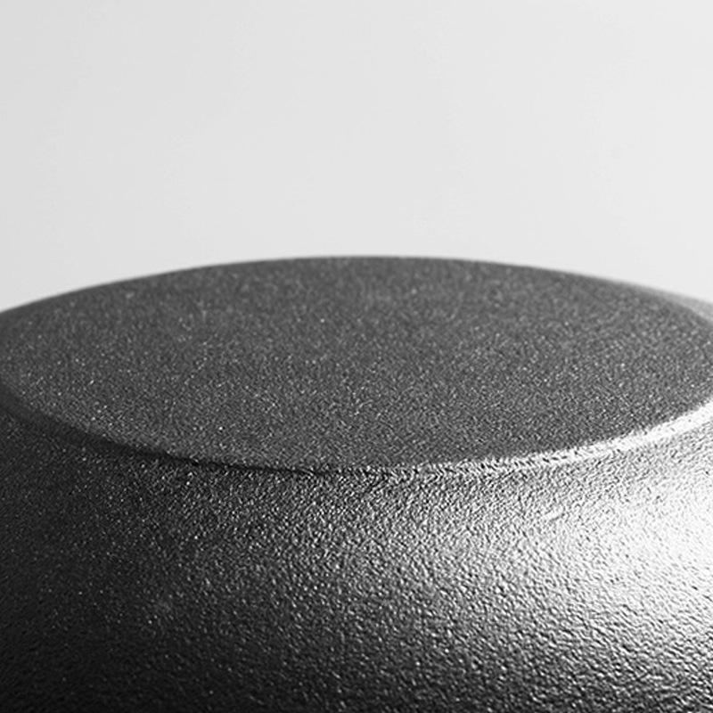 Cast Iron Double Ear Stew & Fry Pan, Non-stick Flat Bottom, Universal for Gas & Induction Cooktops, Large Size.