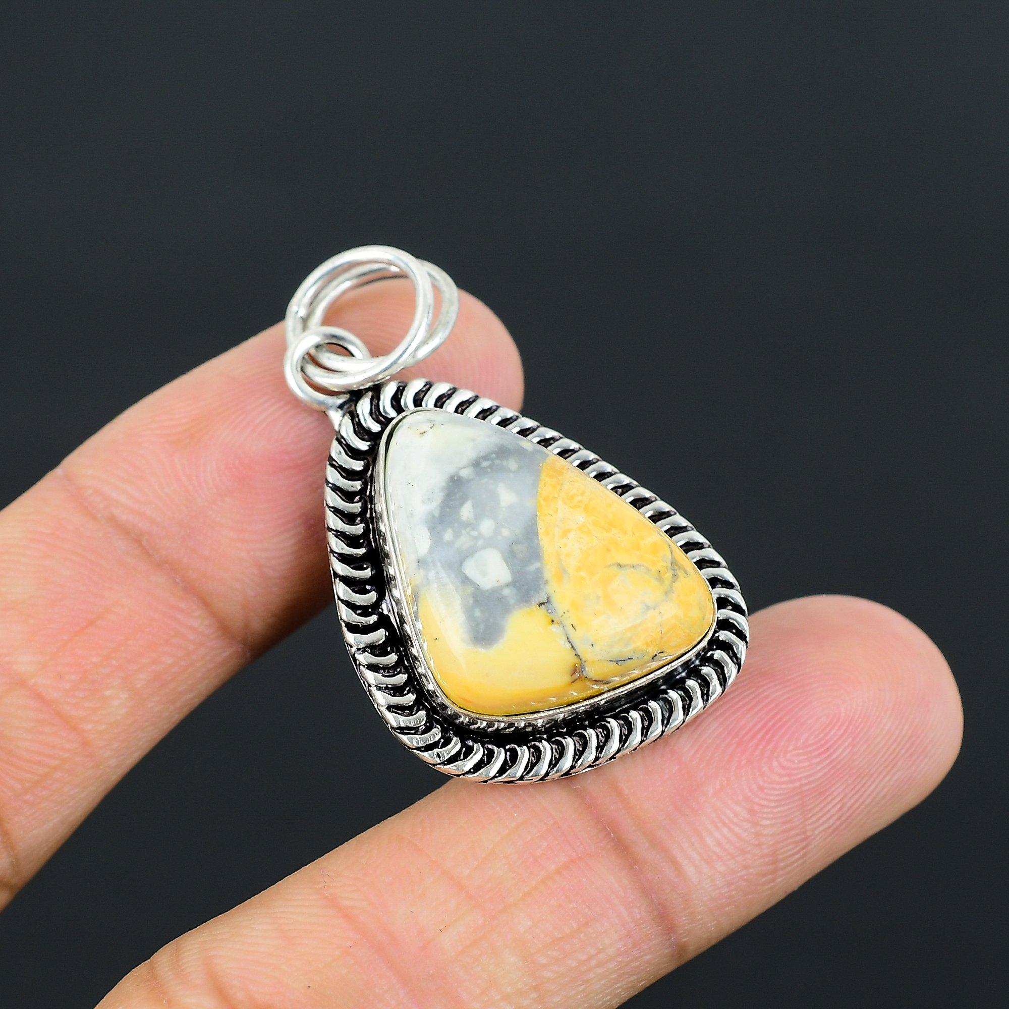 Daughters Day Sale Sterling Silver Maligano Jasper Stone Wife Pendant Jewelry