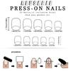 48 Pcs White Snowflake False Nails Short Square Full Cover Stick On Nails Christmas Press On Nails Manicures Supplies