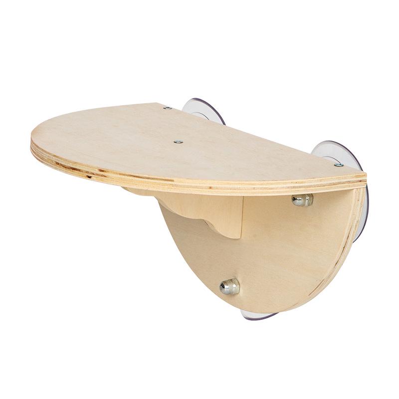 Wooden Suction Cup Cat Hammock: Balcony, Window, or Swing Bed