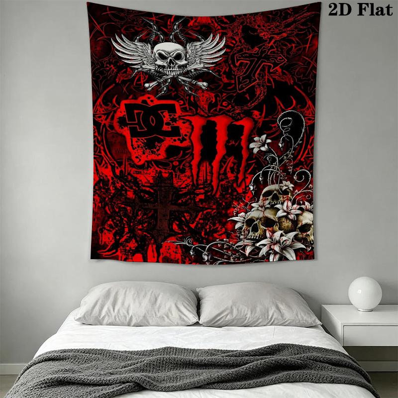 Monster Energy Wandteppich Ästhetisches Wandbehang Gedruckter Stoffdecke Dekorative Wandteppiche für Schlafzimmer Wohnzimmer Heimdekoration