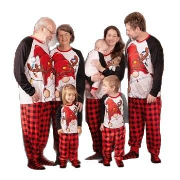 1116 Hot Sale New Christmas Loungewear Family Wear Parent-Child Pajama Printed Set on 1116