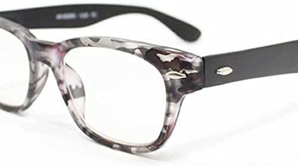 Bayline PC Blue Light Blocking Glasses Matte Camouflage Wellington PC1225A Camouflage Wellington [Bayline] / (Magnitude 1.50, Black)