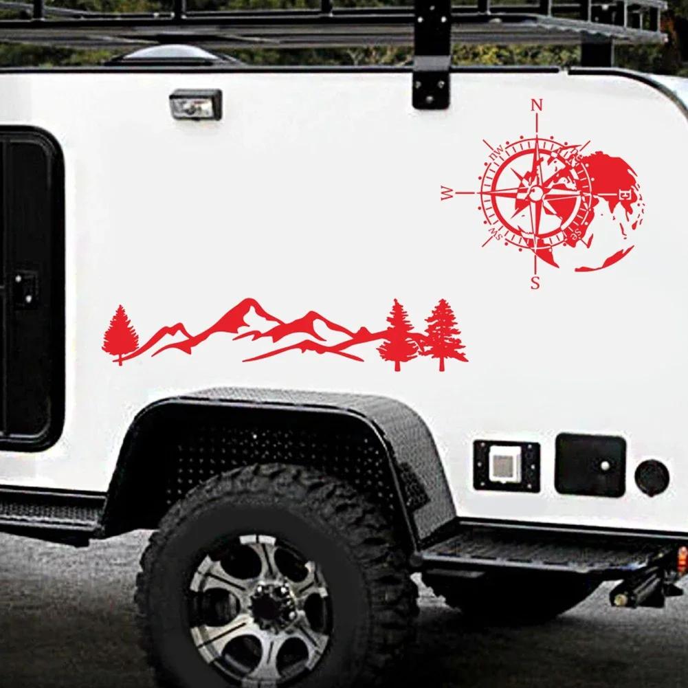 Universal Red Waterproof Car Body Camper RV Truck Decoration Brand New Car Sticker Durable Hote Sale Professional