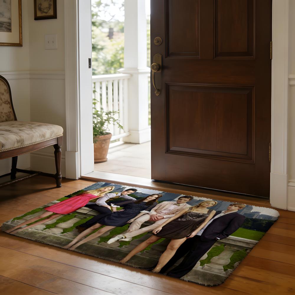 Floor Mat Soft Flannel Rug Non-Slip Absorbent Mat for Bathroom Bedroom Home Decor Hot Movie G-gossip G-girl