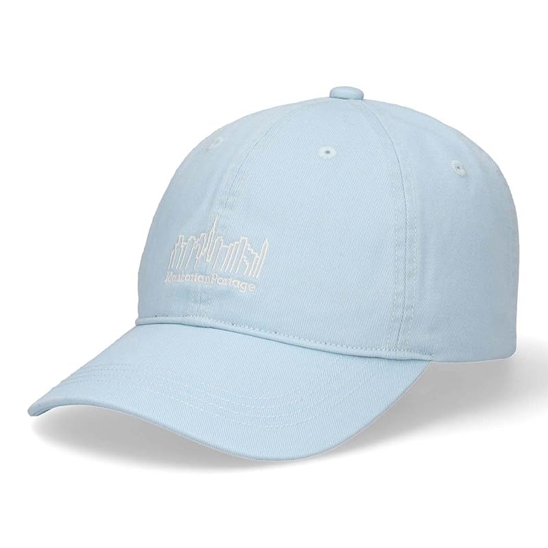 

[Manhattan Portage] logo washed twill 6P cap LOGO WASHED TWILL CAP (light blue)
