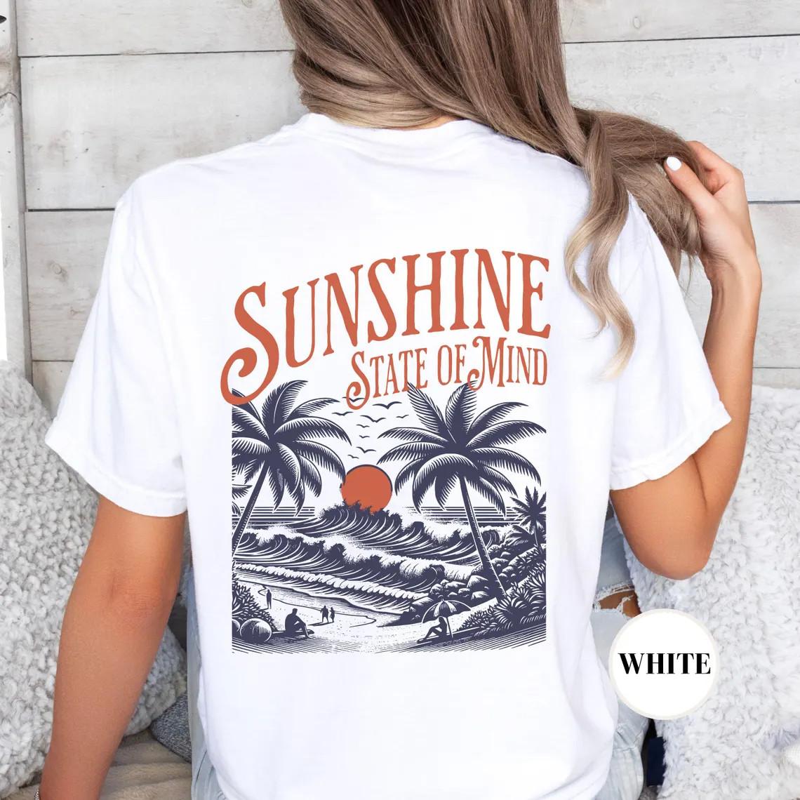 Sunshine Shirt Coastal Tshirt Trendy Girls Shirt Summertime ShirtBeach Shirt Unisex T-Shirt XXL