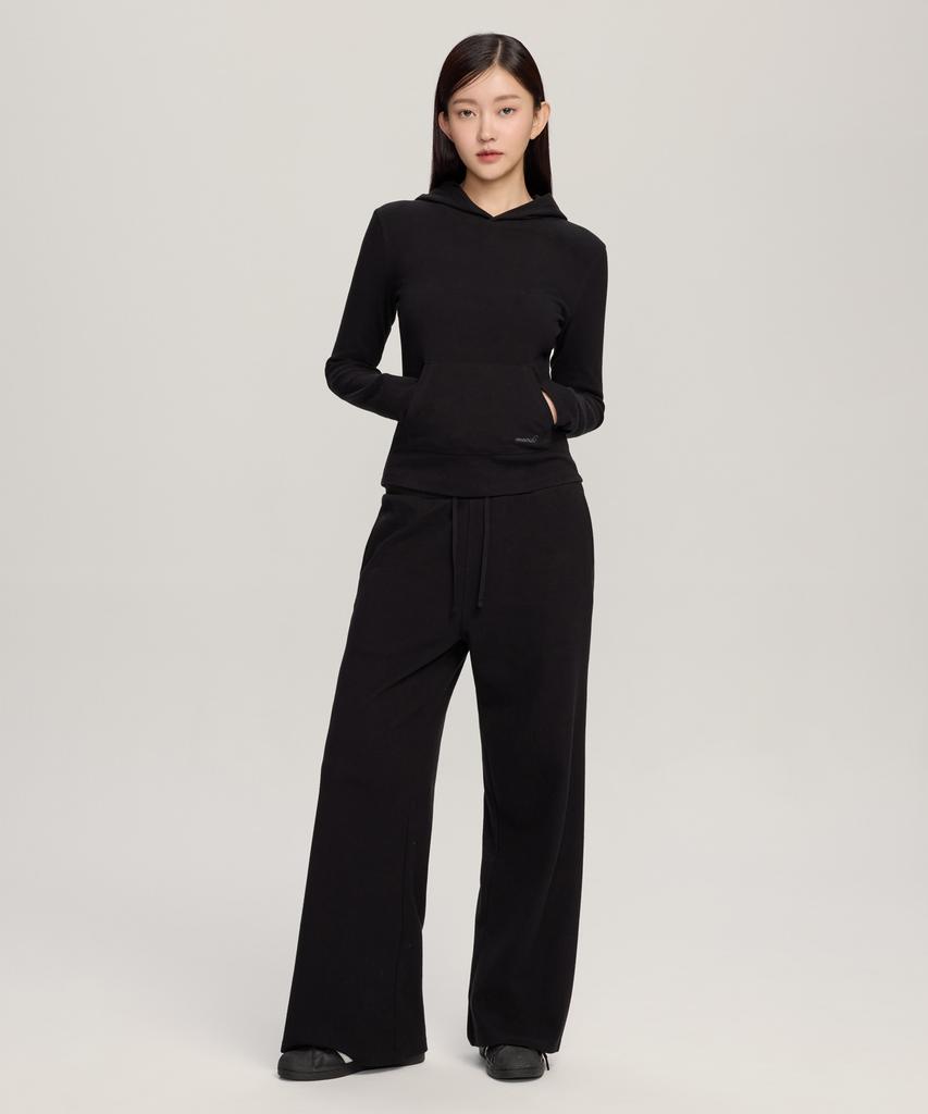 [Set] W Basic Slim Hoodie & W Basic High-Waisted Sweatpants