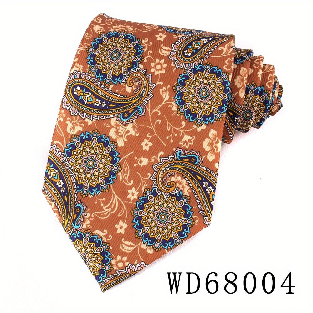 

Галстуки с широким принтом 9 см для мужчин и женщин, галстук-пейсли для свадьбы, бизнеса, классические галстуки жениха, модный мужской галстук с цветочным принтом