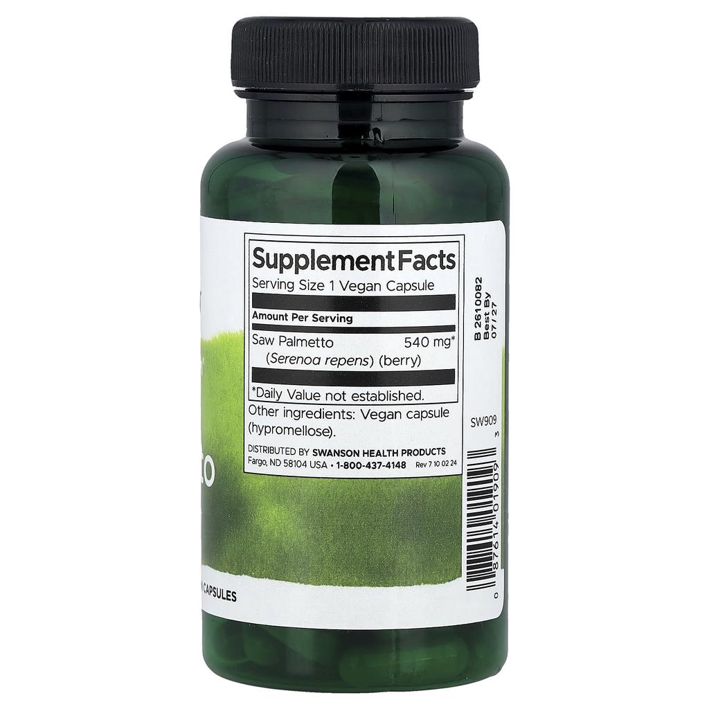 Full Spectrum® Saw Palmetto, 540Mg, 100 Vegan Capsules