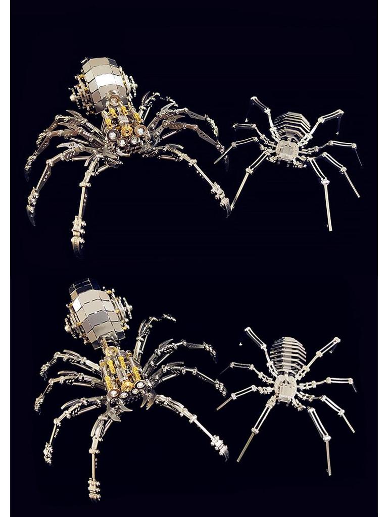 Spider King Plus 3D Metal Puzzle: Mechanical Insect Assembly Toy for Kids