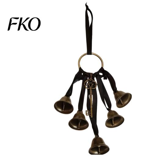 Lightweight Door Handle Chime Witch Bells for Knob Protection, Handmade Hanging Protective Home Blessing Gift Hanger, Vintage Decorative Bell