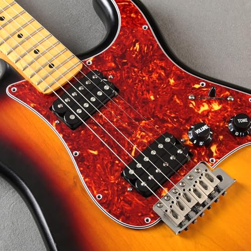 FLEOR High Output Alnico 5 Gitarren-Pickups, Double Coil Humbucker Pickups, Hals- und Steg-Set, Schwarz