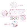 Littleforbig Adult Silky Cloth Diaper Cover for Daycare - Lace and Bow, Adjustable Waist, 3-Layer Breathable, Waterproof, Leakproof, Washable, Pink, S