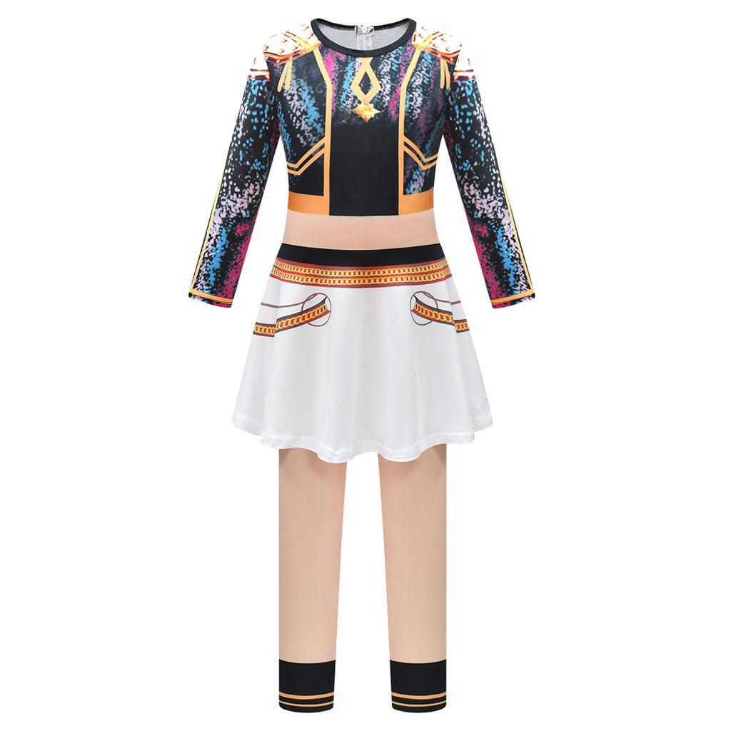 Children's Fun Printed Half body Skirt Pants And Jumpsuit