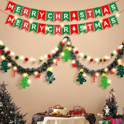 Christmas Scene Garland & Banner Set