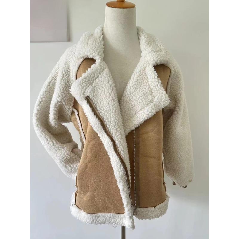 Autumn Winter Women's Coats New Fashion Casual Loose Patchwork Outerwear Harem Korean Vintage Crop Pockets Jacket Women