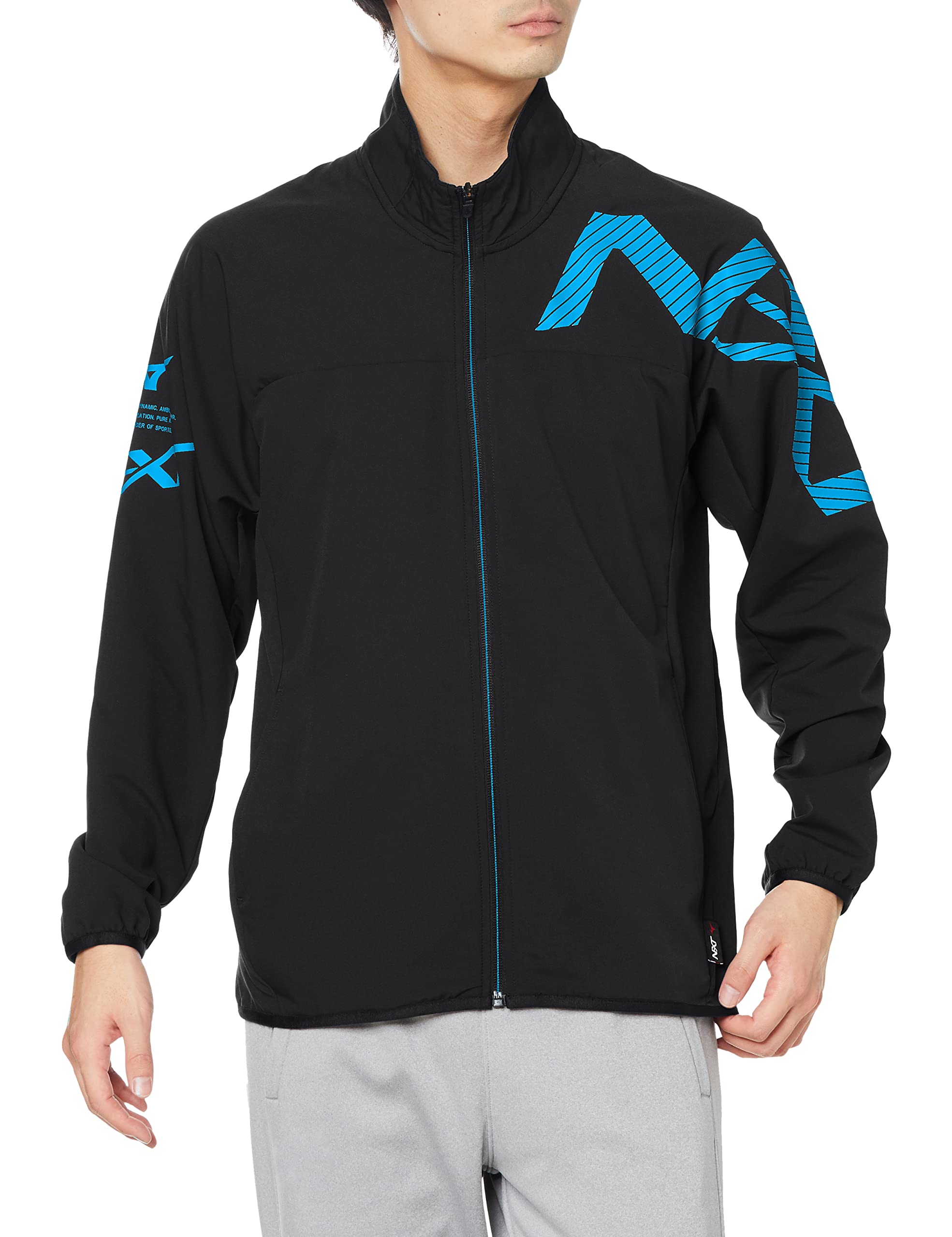 

Mizuno Move Cross Training Slim Size M N-XT Jacket, Moisture-Wicking, Quick-Drying, Stretch, Fit, Men s, Black, (Product Code 32JC2220) чёрный