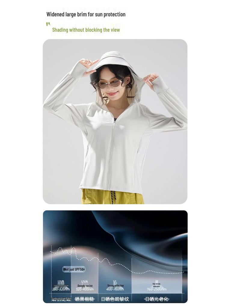 UPF50+ Breathable Sun Protection Clothing for Men & Women - Ice Feeling, Anti-UV, Skin-Friendly, Outdoor Fishing Suitable.