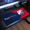 FC Utrecht Individuelles großes Mauspadd, Personalisierter Textdruck mit Namen, Fußballlogo Rutschfeste Schreibtischmatte Gaming-Geschenk
