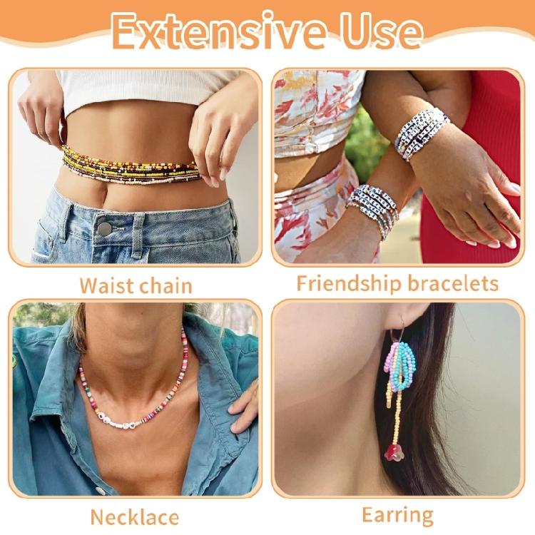 4Pieces Bead Spinner Needle Set Portable Bead Spinner Needle Set Large Eye Needle for Handmade Jewelry and Beadwork