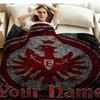 1PC Eintracht Frankfurt Custom Name Patterned Flannel Blanket Suitable For All Seasons for Home Decor Warmth and Comfort Gifts Holiday Present