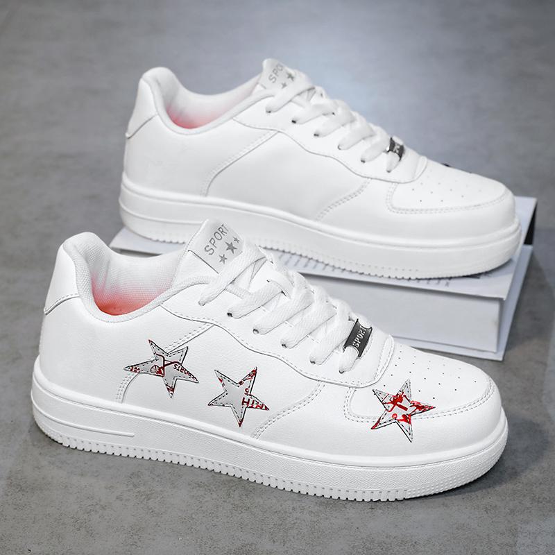 2024 New Couple Little White Shoes Versatile Men's and Women's Leisure Sports Board Shoes High Quality Leather Sports Shoes