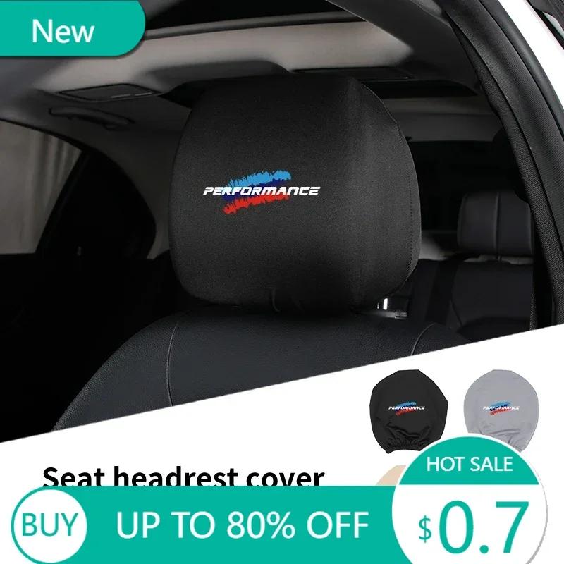 New Car Seat Headrest Cover Taxi Advertising Dust Head Cover Interior Accessories For BMW Performance X1 X3 X5 E39 E46 E90
