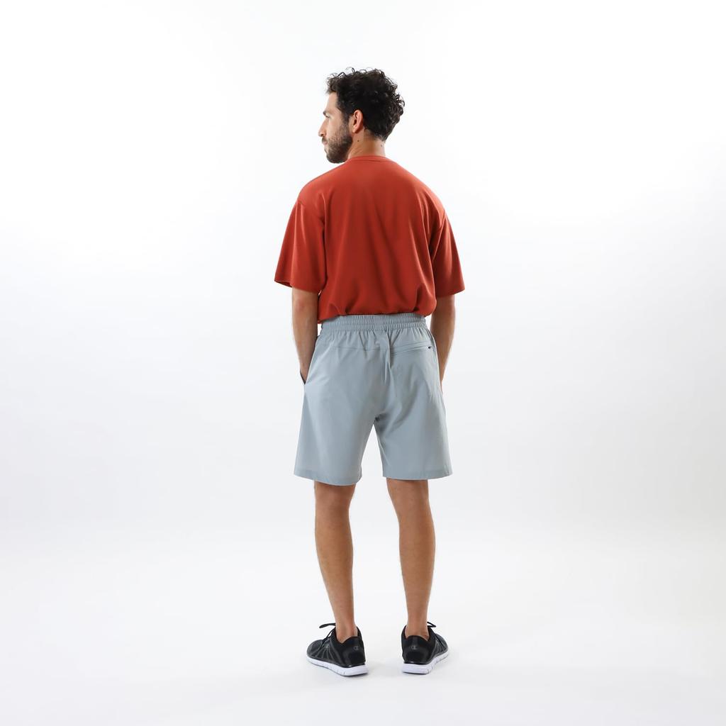 Champion Sports Light Men's Shorts, Stretch, Water-Repellent, One-Point Logo, Gray, C3-ZS502