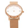 TIMEX Transcend Watch, 34mm, Silver Dial, Brass, Mineral Glass, Quartz Movement, American Brand, TW2W19200, Unisex, Pink Gold