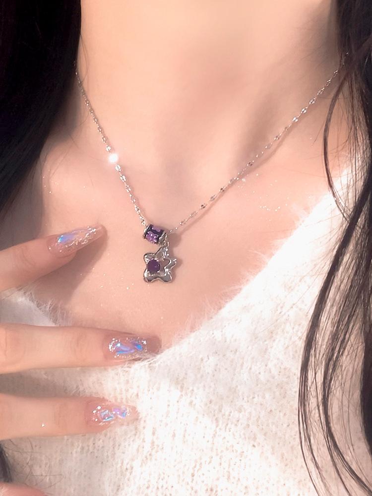 Light luxury elegant pearl water drop fringed rhinestone collarbone chain fashion temperament celebrity high sense necklace new trend